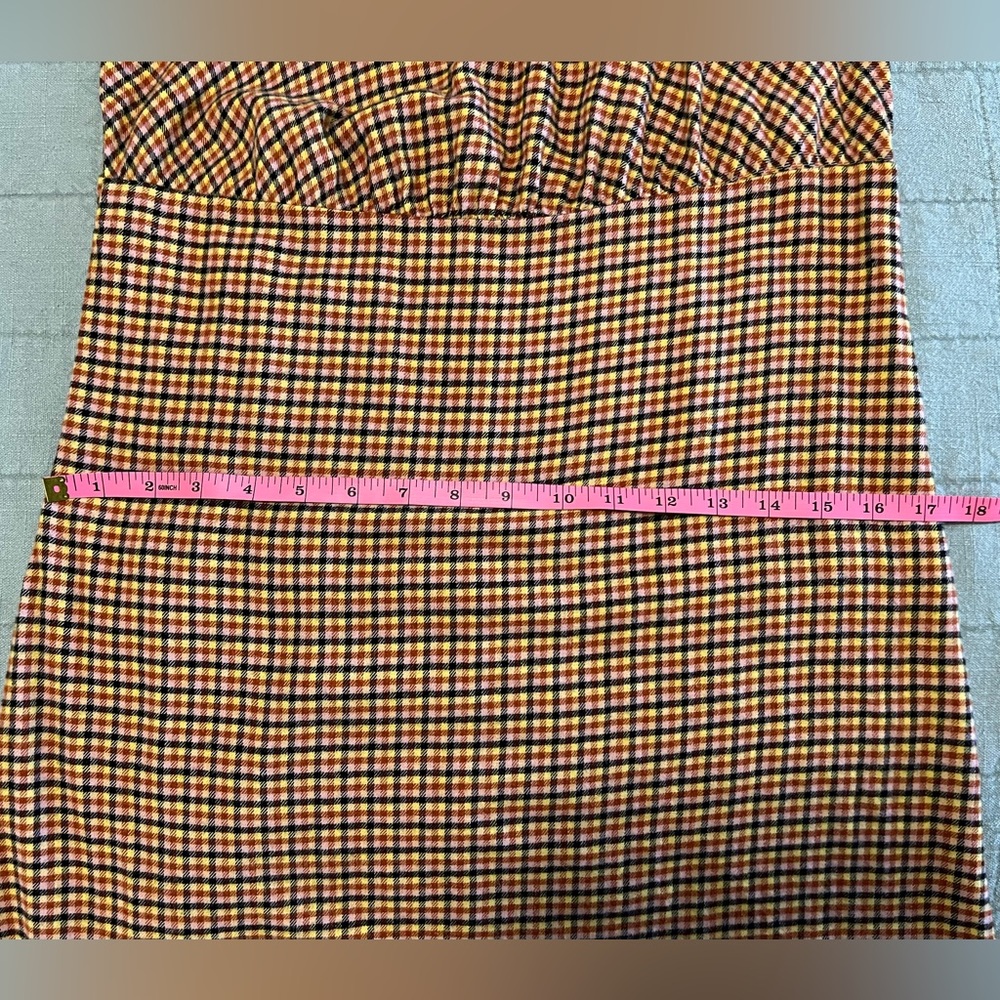 Wild Fable Flannel Babydoll Plaid Dress Spaghetti Strap Size XS - Picture 7 of 11